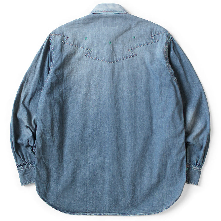 Kapital 8oz Denim Thunderbird Husky Western Shirt (Processed)