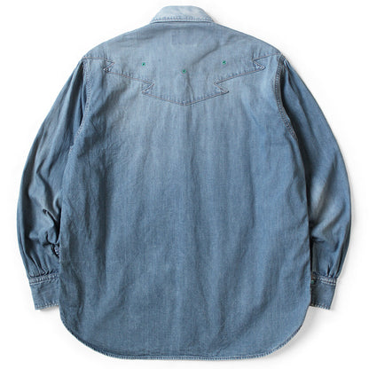 Kapital 8oz Denim Thunderbird Husky Western Shirt (Processed)
