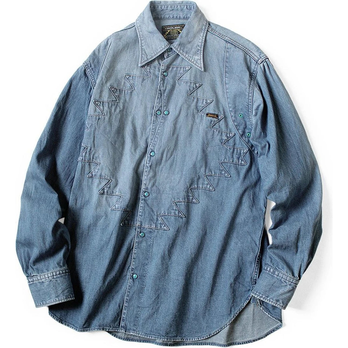 Kapital 8oz Denim Thunderbird Husky Western Shirt (Processed)
