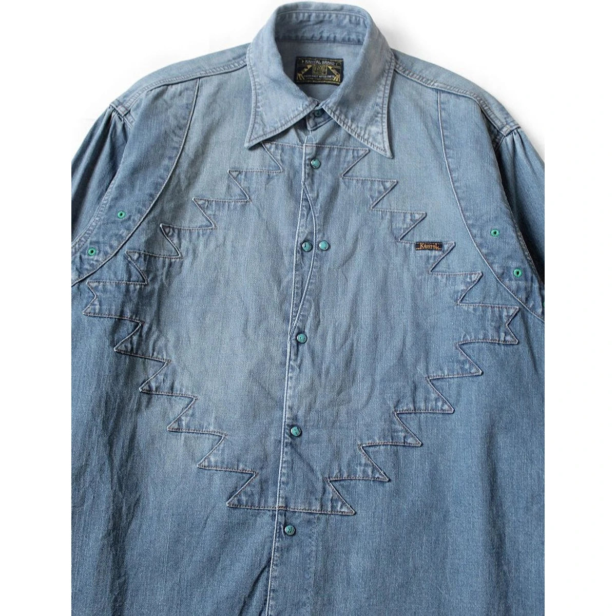 Kapital 8oz Denim Thunderbird Husky Western Shirt (Processed)