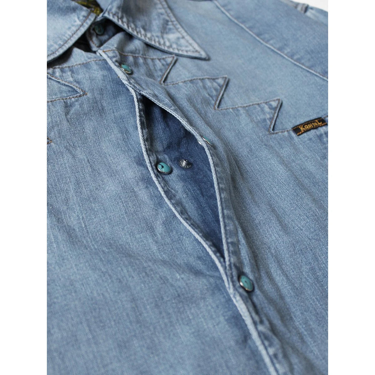 Kapital 8oz Denim Thunderbird Husky Western Shirt (Processed)