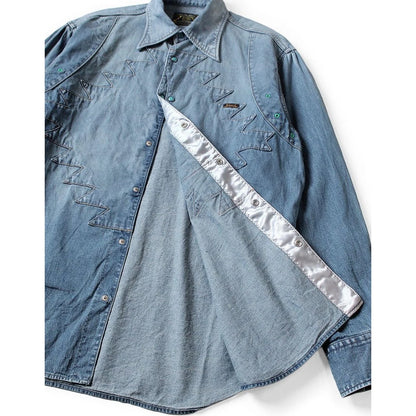 Kapital 8oz Denim Thunderbird Husky Western Shirt (Processed)