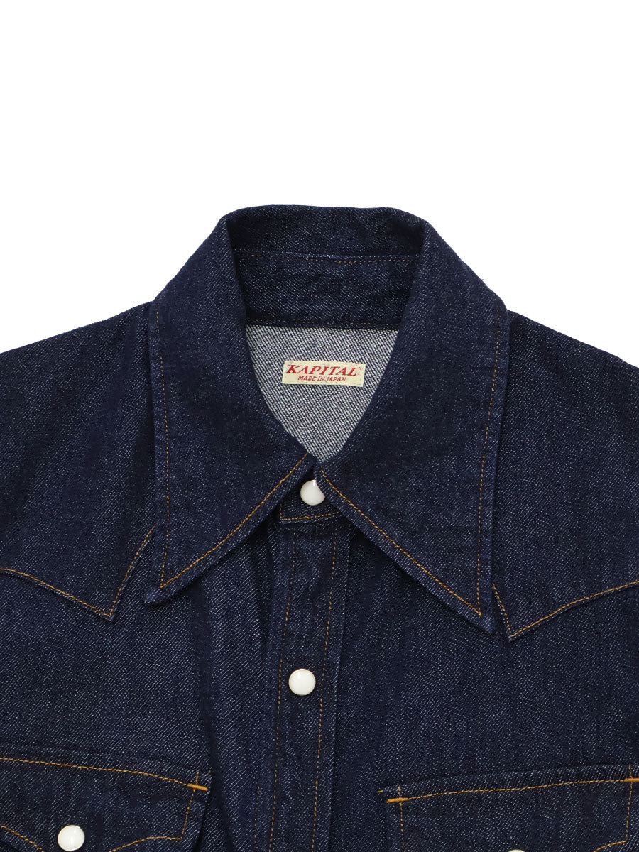 Kapital 8oz Denim Western Shirt (L`s)