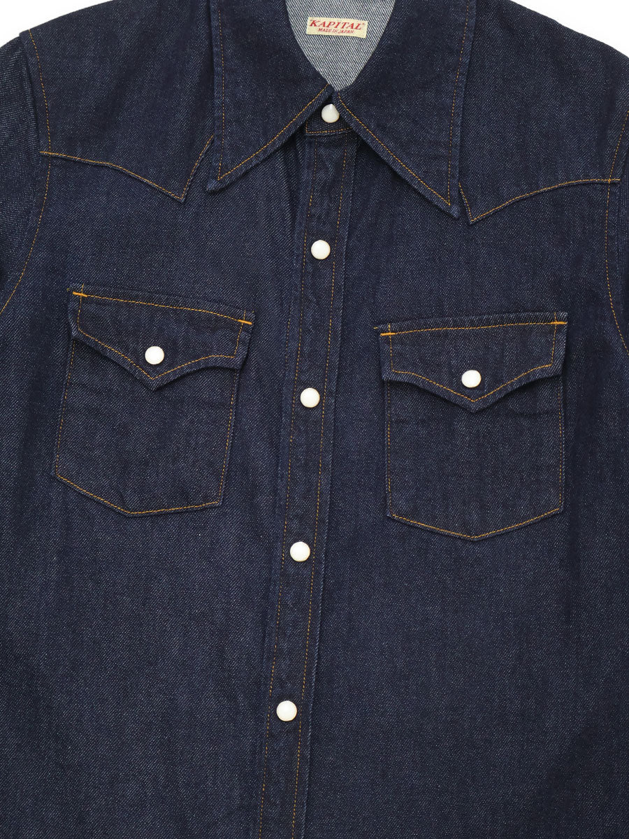 Kapital 8oz Denim Western Shirt (L`s)