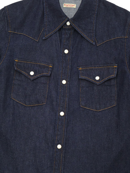 Kapital 8oz Denim Western Shirt (L`s)