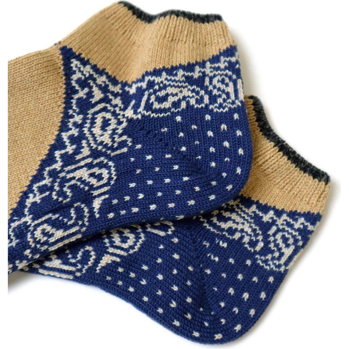 Kapital 96 Heel Paisley Bandana Ankle Socks