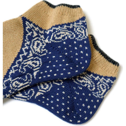 Kapital 96 Heel Paisley Bandana Ankle Socks