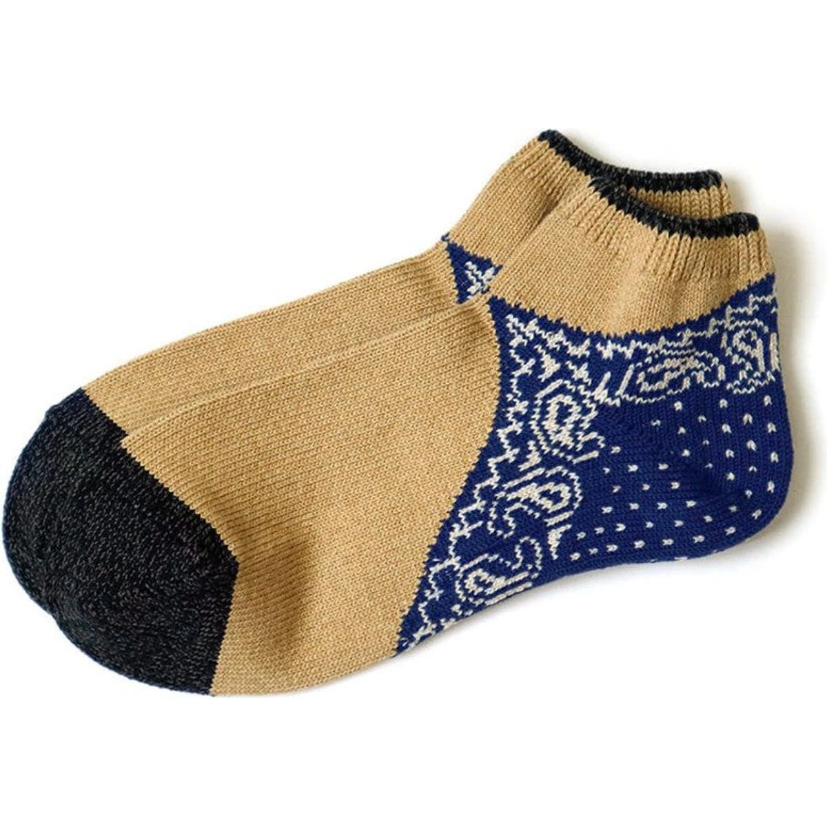 Kapital 96 Heel Paisley Bandana Ankle Socks