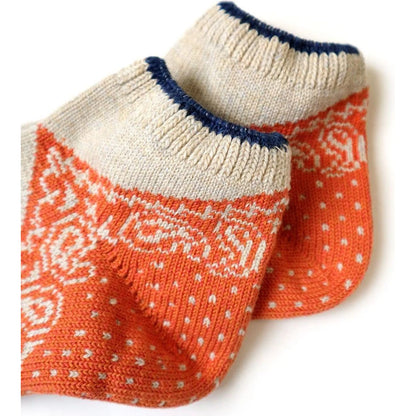 Kapital 96 Heel Paisley Bandana Ankle Socks