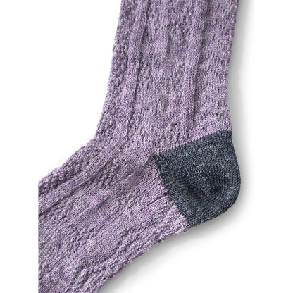 Kapital 96 Linen Jacquard Kuba Pattern Socks
