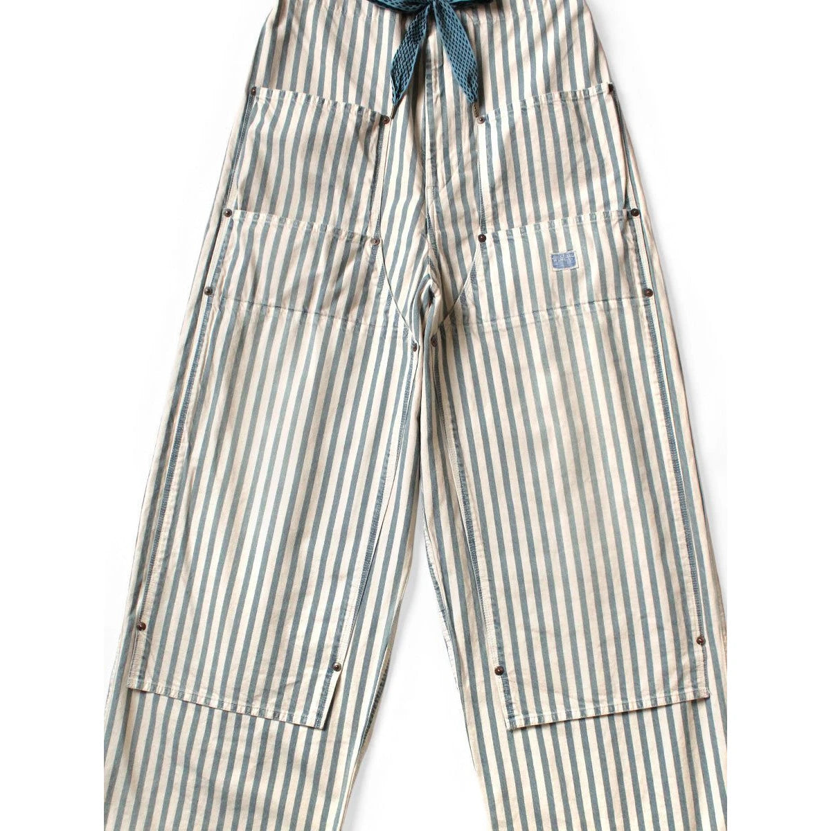 Kapital 9oz French Hickory Double Knee Easy Baggy Pants