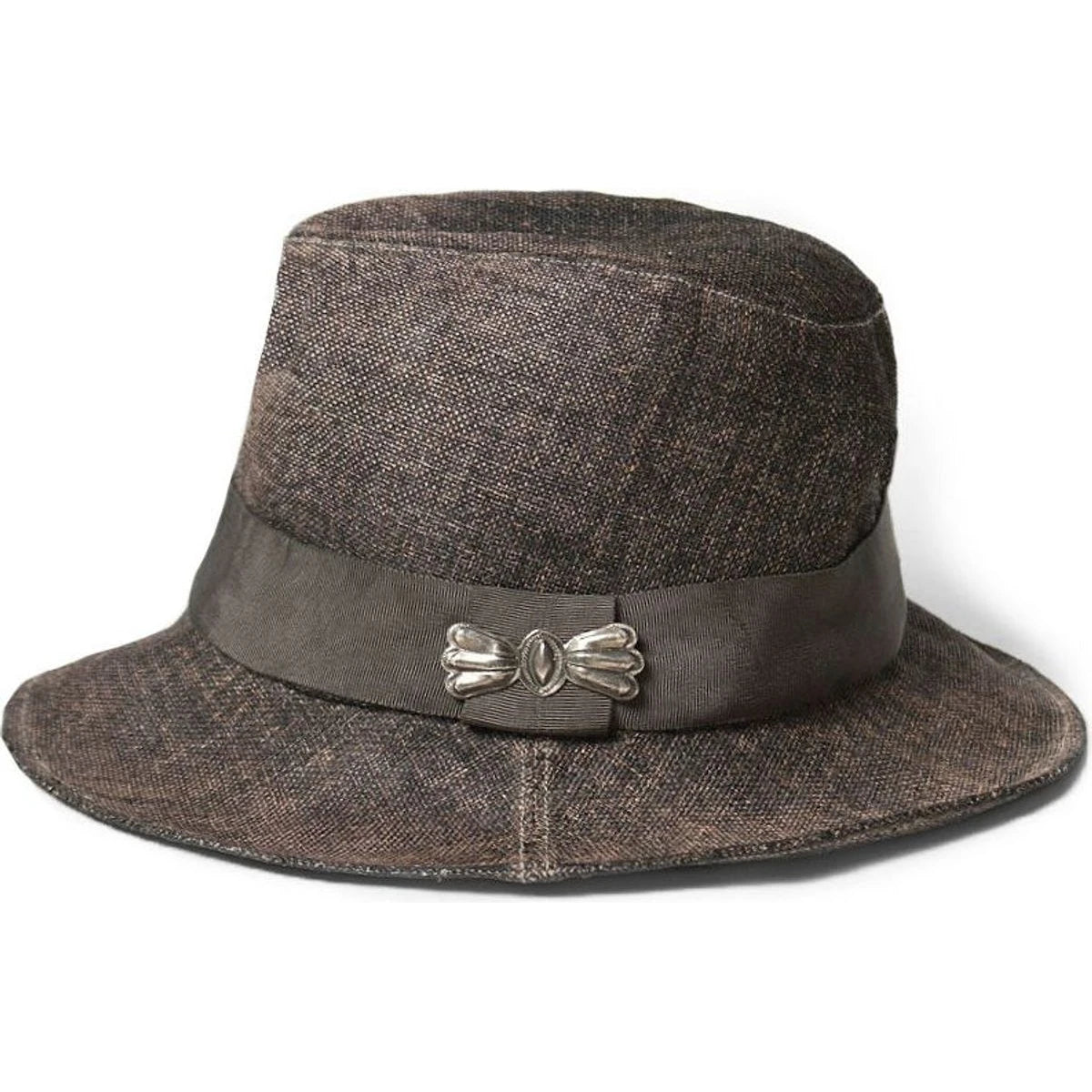 Kapital Aged Paper Canvas Fedora Hat