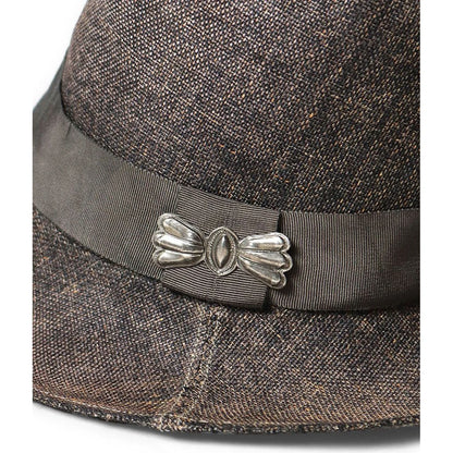 Kapital Aged Paper Canvas Fedora Hat