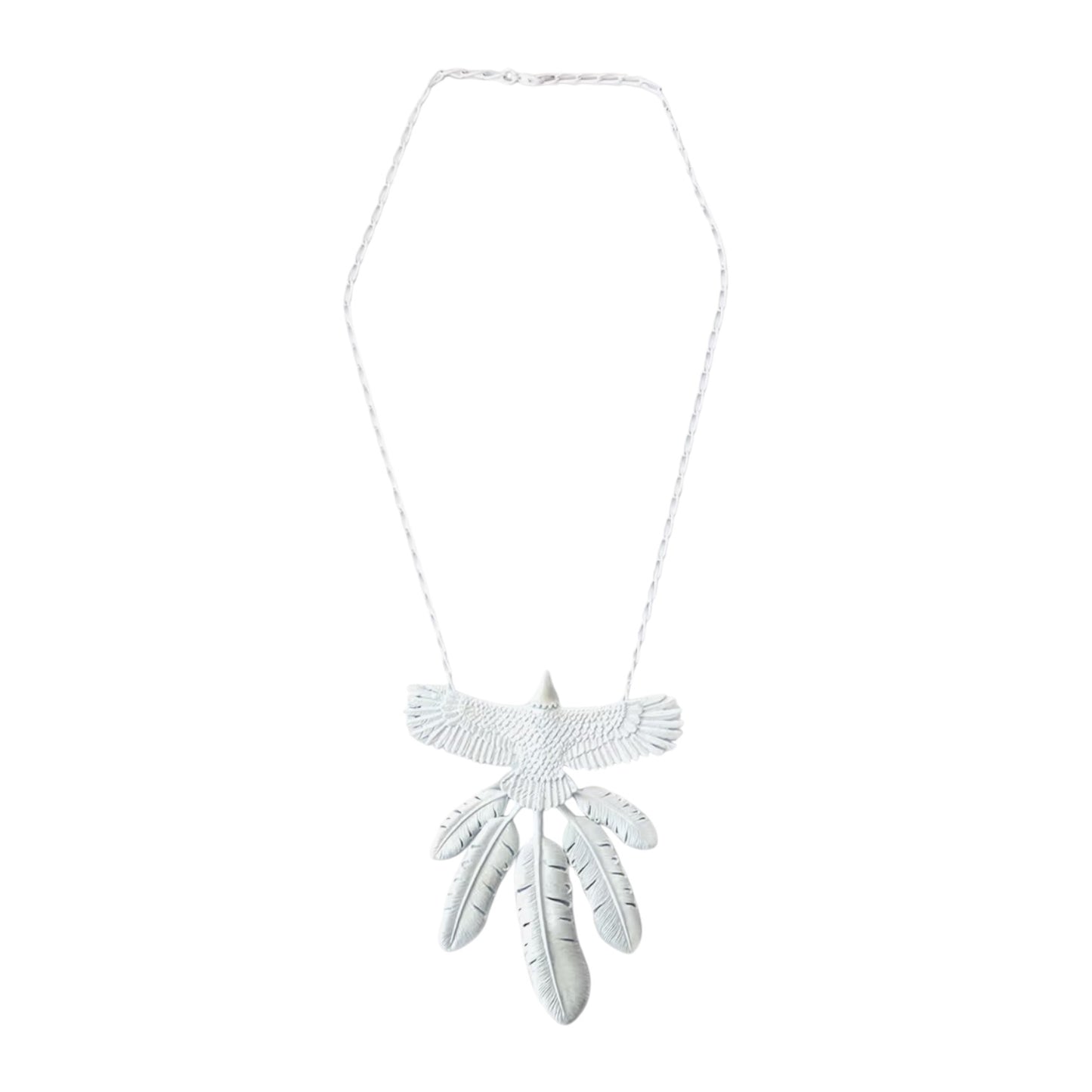 Kapital Alloy Lacquered Eagle Necklace