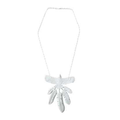 Kapital Alloy Lacquered Eagle Necklace