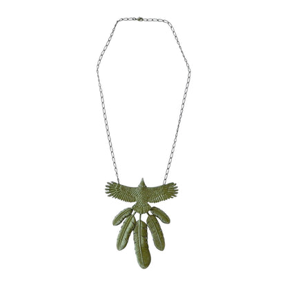 Kapital Alloy Lacquered Eagle Necklace