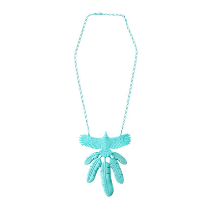 Kapital Alloy Lacquered Eagle Necklace