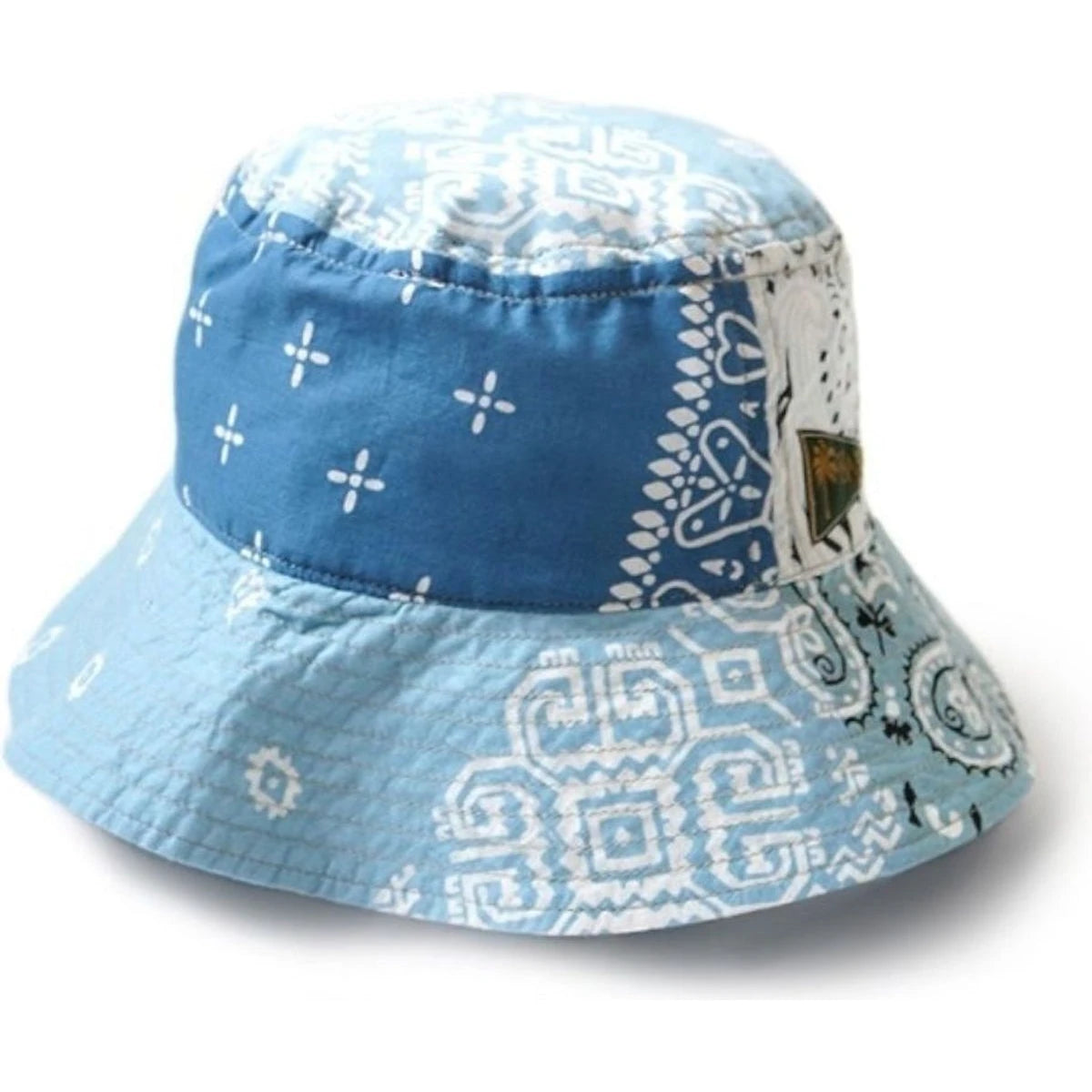 Kapital Bandana Patchwork Bucket Hat (Long Brim)