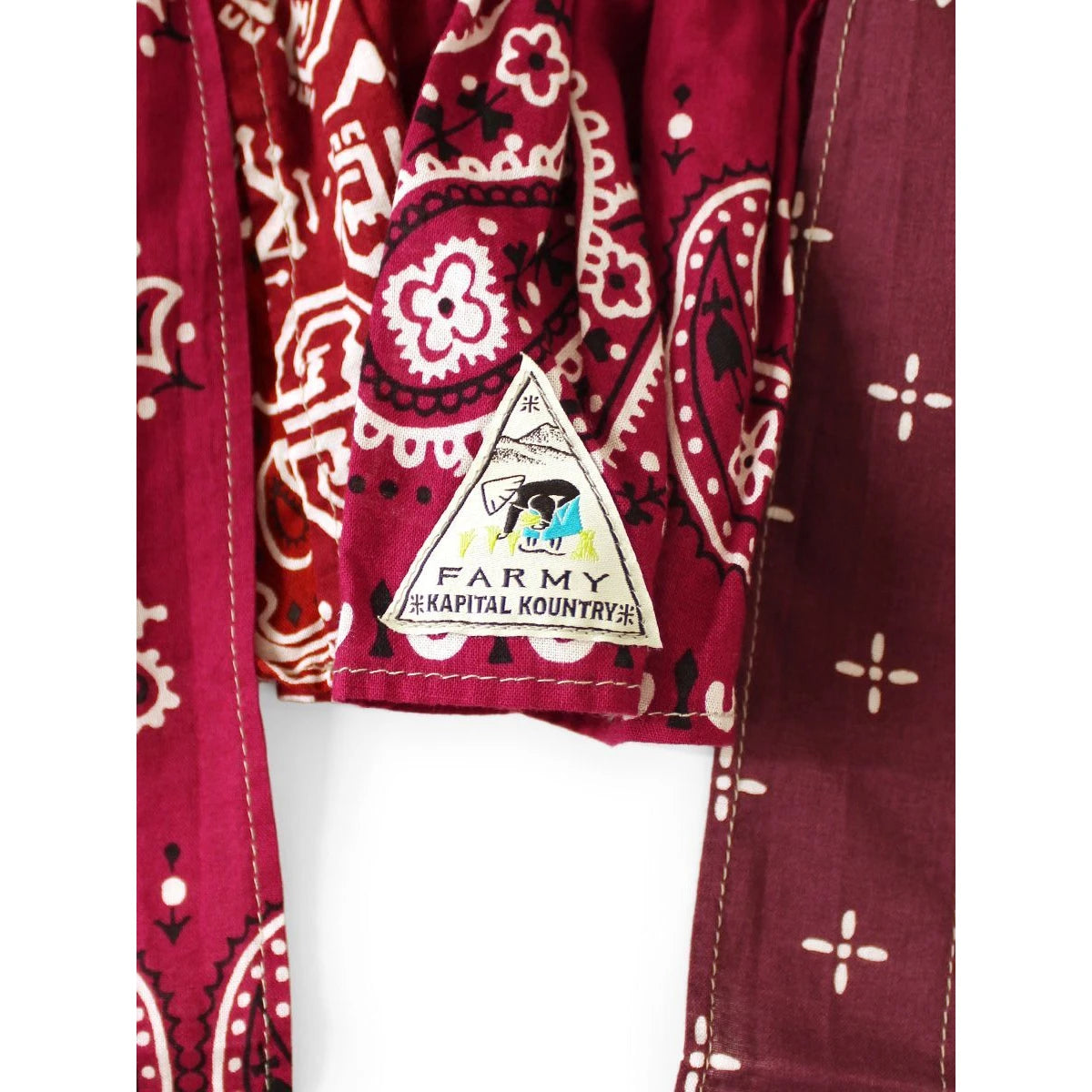 Kapital Bandana Patchwork Farmy Frill Hat