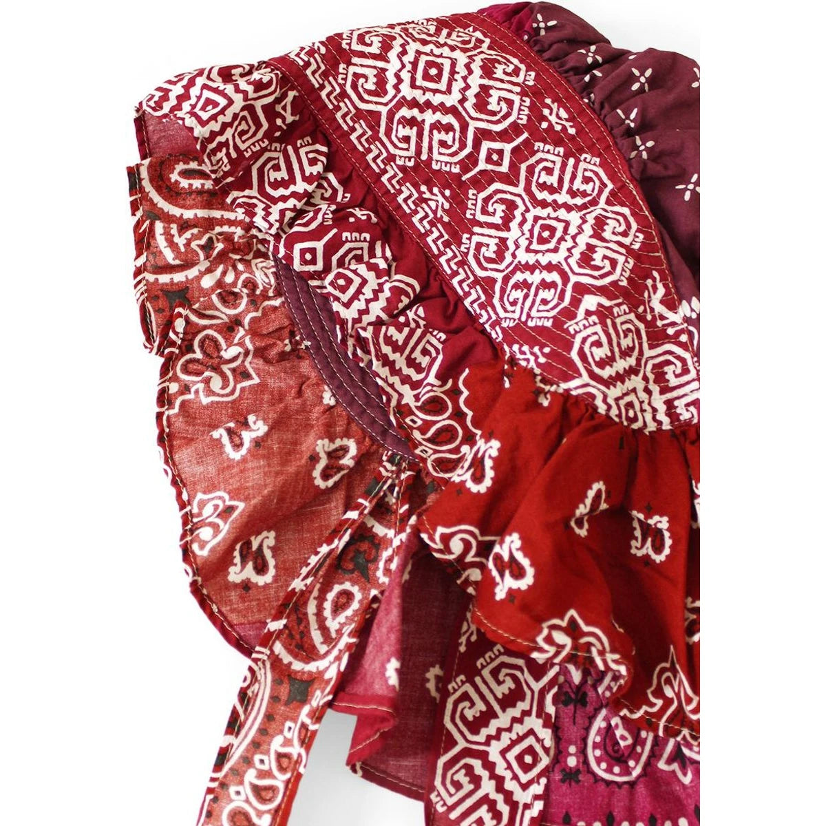 Kapital Bandana Patchwork Farmy Frill Hat