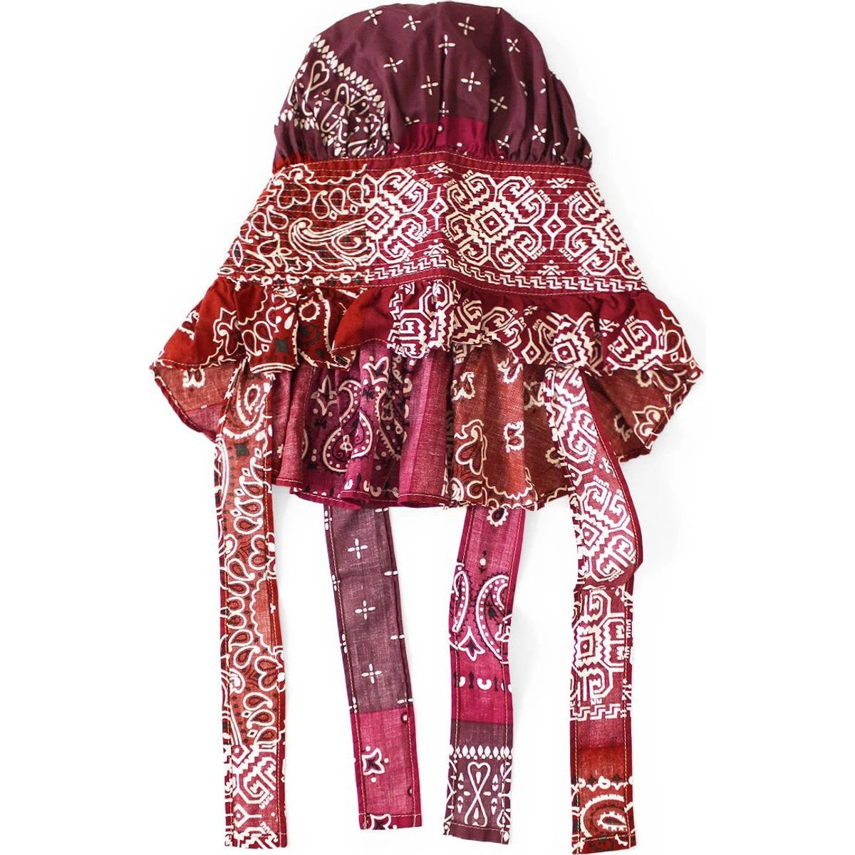 Kapital Bandana Patchwork Farmy Frill Hat