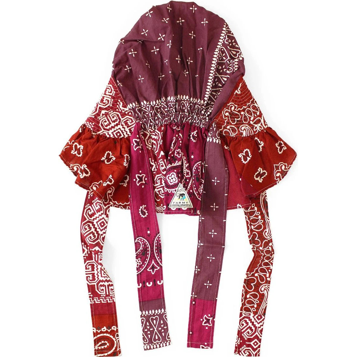 Kapital Bandana Patchwork Farmy Frill Hat