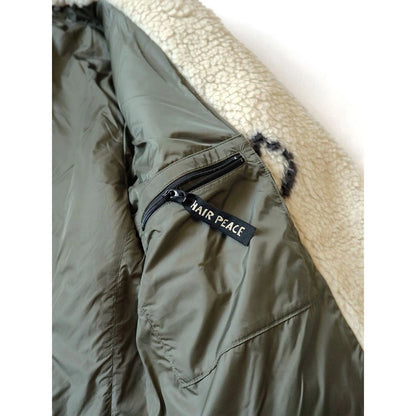 Kapital Beni Ourain Pattern Boa Fleece Pea Coat