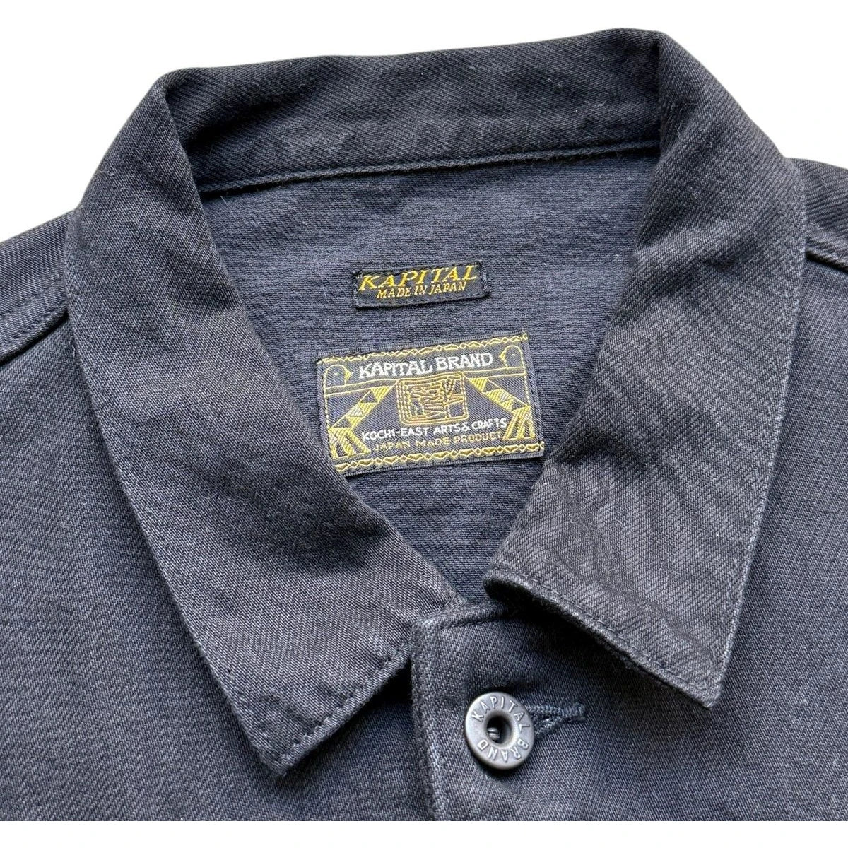 Kapital Black x Black Denim Santo Domingo Jacket