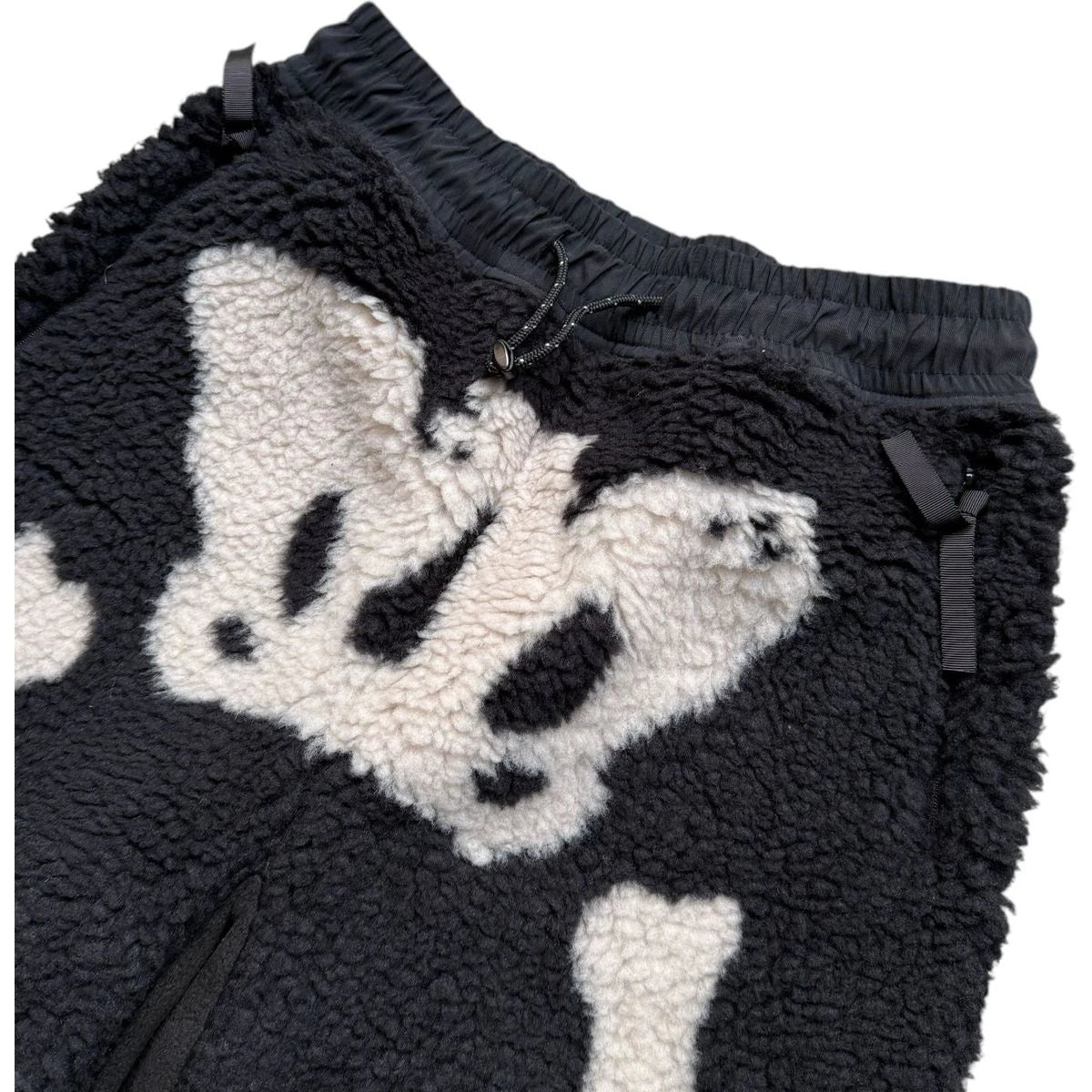 Kapital Bone Pattern Boa Fleece Easy Pants