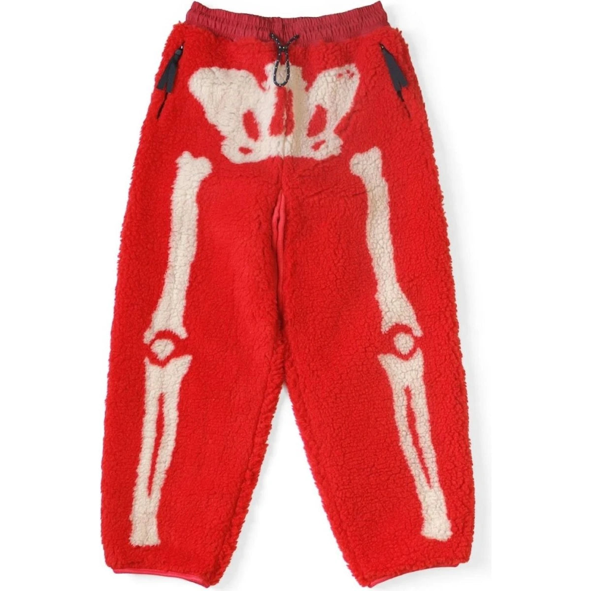 Kapital Bone Pattern Boa Fleece Easy Pants