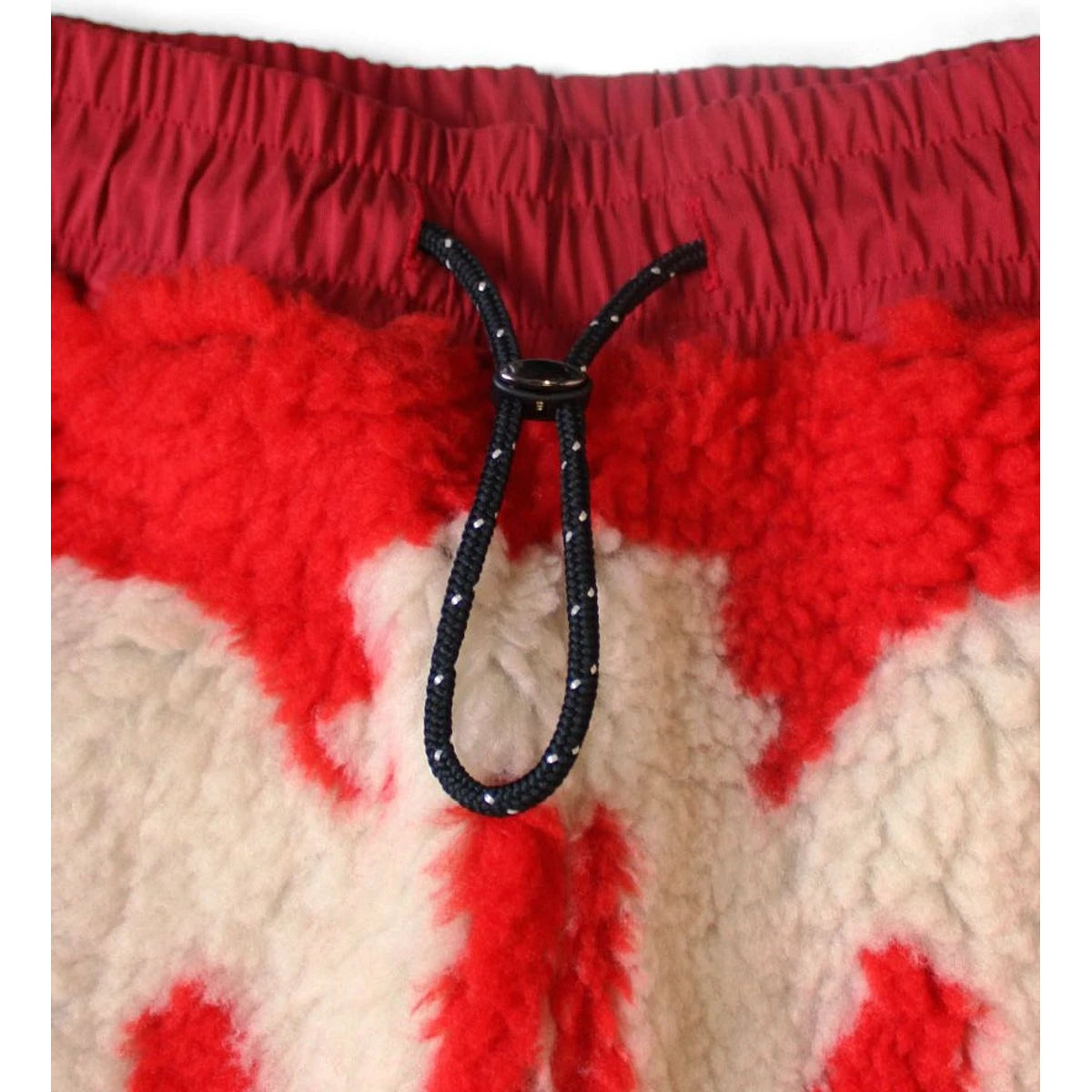 Kapital Bone Pattern Boa Fleece Easy Pants