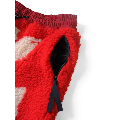 Kapital Bone Pattern Boa Fleece Easy Pants