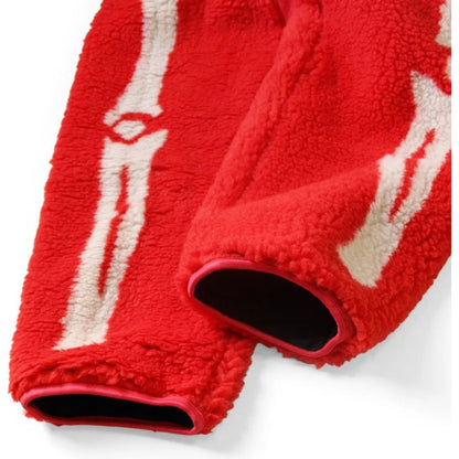 Kapital Bone Pattern Boa Fleece Easy Pants