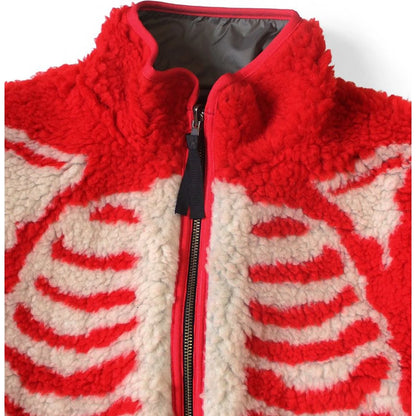 Kapital Bone Pattern Boa Fleece Reversible Blouson