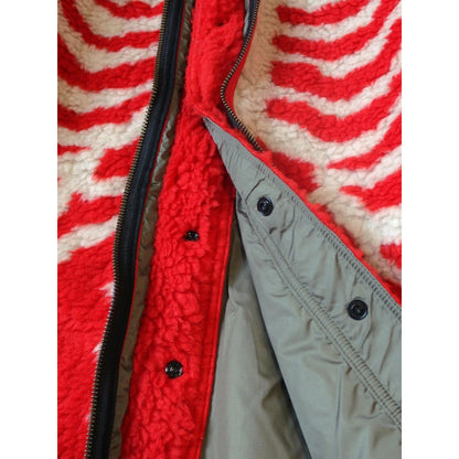 Kapital Bone Pattern Boa Fleece Reversible Blouson