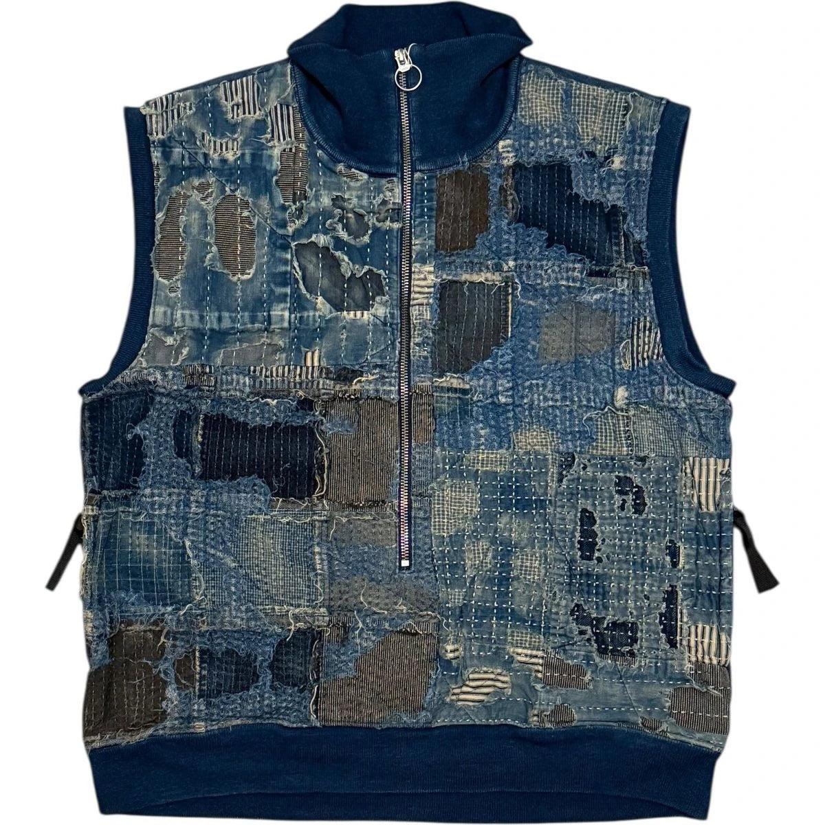 Kapital Boro x IDG Fleece Half Zip Vest