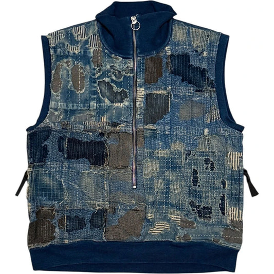 Kapital Boro x IDG Fleece Half Zip Vest