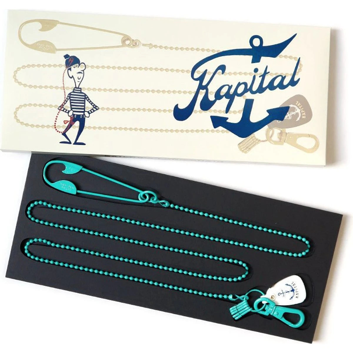 Kapital Brass Lacquer Anchor Snood Chain