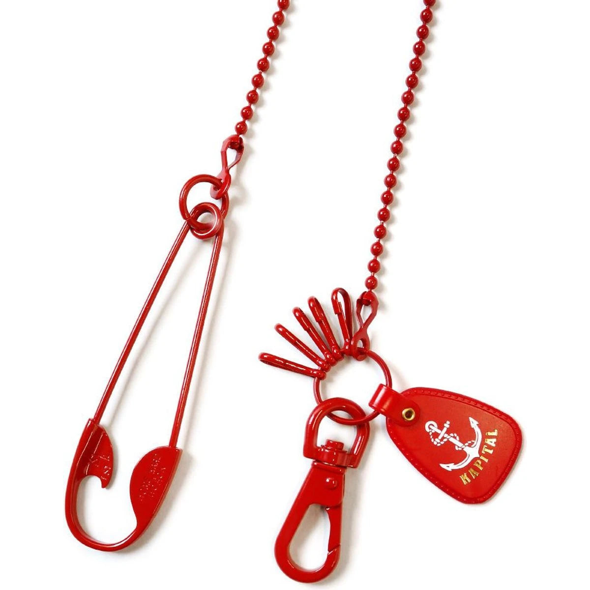 Kapital Brass Lacquer Anchor Snood Chain