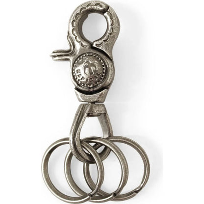 Kapital Brass, Silver, Turquoise Keyring