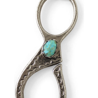 Kapital Brass, Silver, Turquoise Wallet Chain