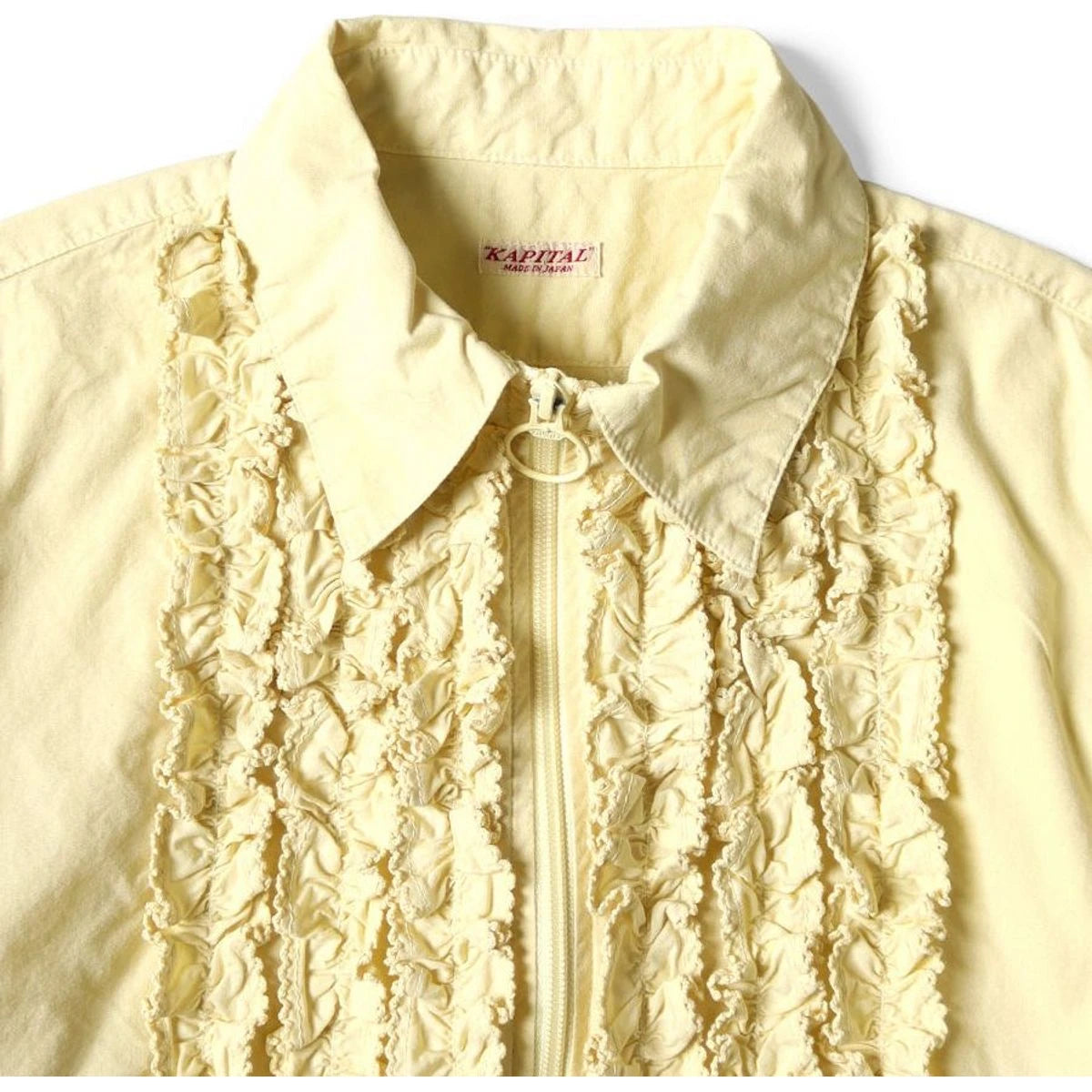 Kapital Broad Zipper Ruffle Shirt
