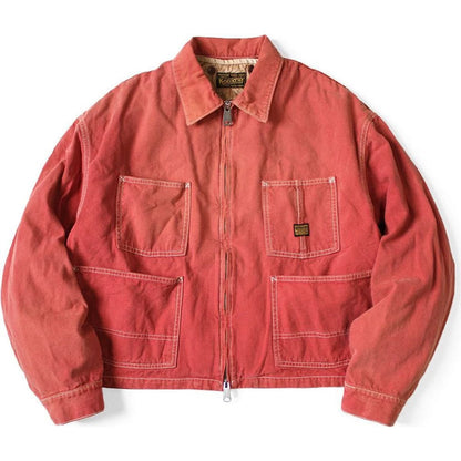 Kapital California Red Canvas Cover Old Drizzler Jacket (With Liner)