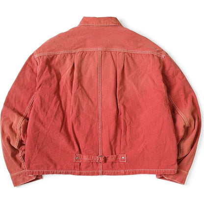 Kapital California Red Canvas Cover Old Drizzler Jacket (With Liner)