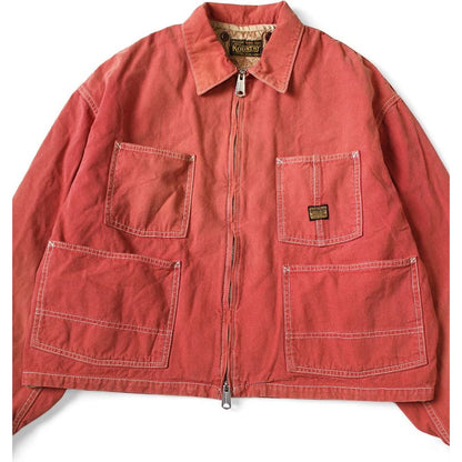 Kapital California Red Canvas Cover Old Drizzler Jacket (With Liner)