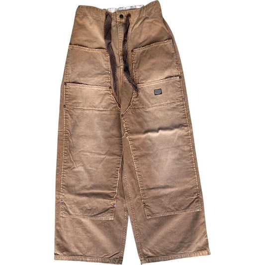 Kapital Canvas Double Knee Easy Baggy Pants (Hobo Damaged)
