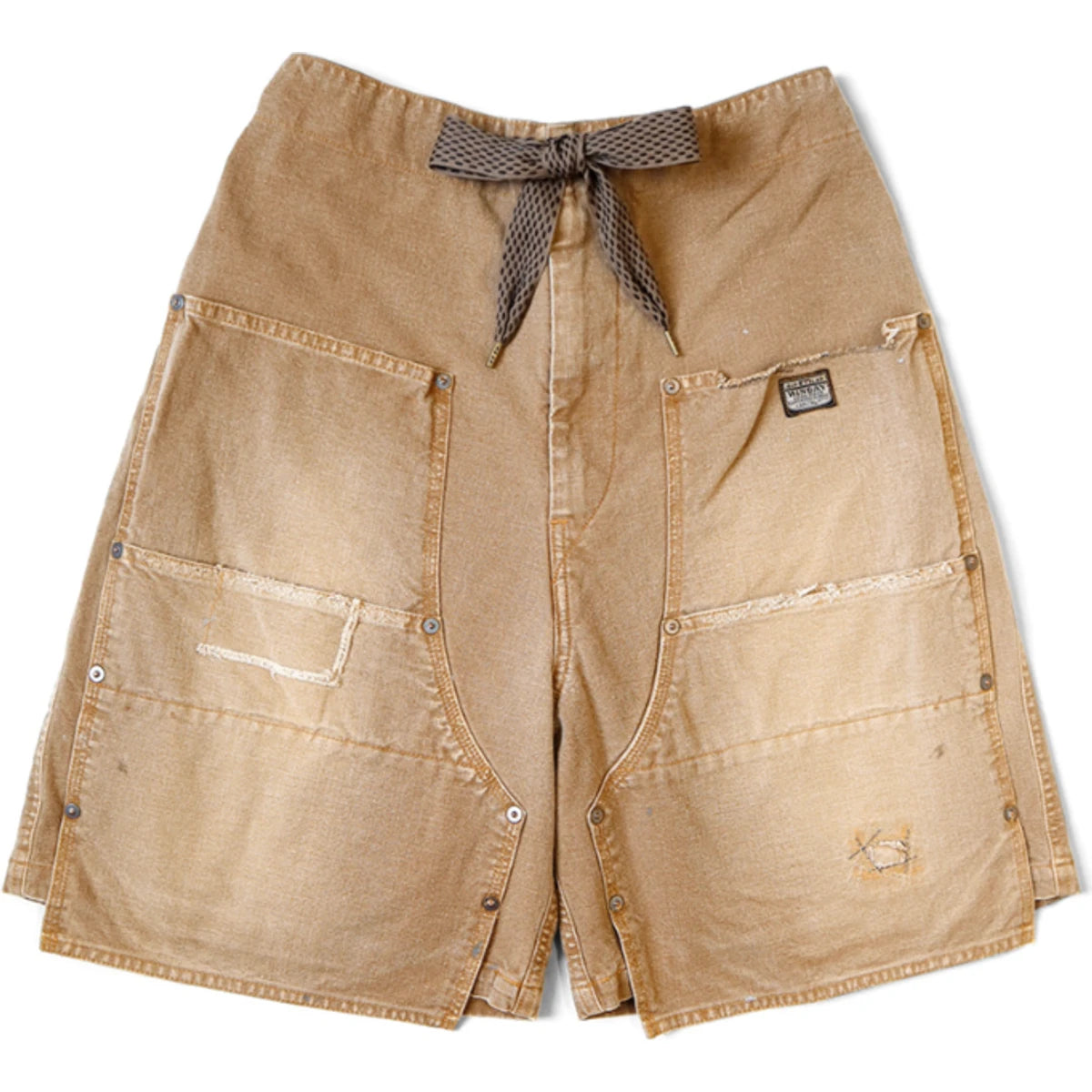 Kapital Canvas Double Knee Easy Shorts (Farmer Remake)