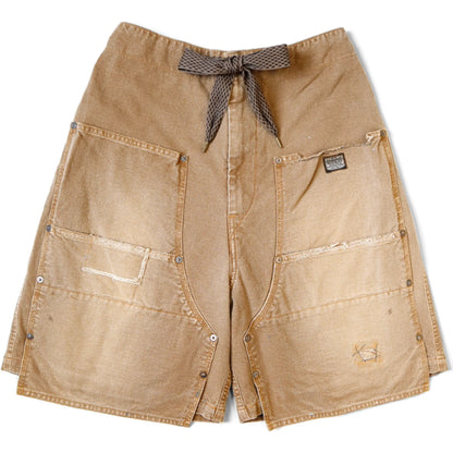 Kapital Canvas Double Knee Easy Shorts (Farmer Remake)