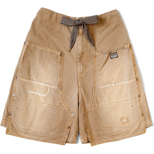 Kapital Canvas Double Knee Easy Shorts (Farmer Remake)