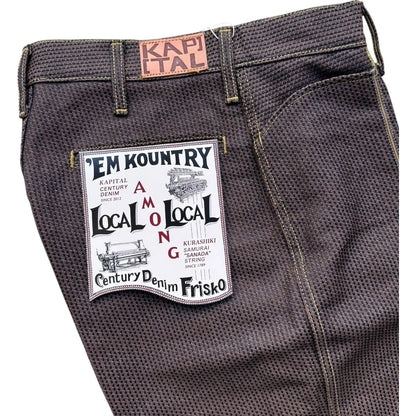 Kapital Century Denim 5P Frisko No. 5+S (Kakishibu)